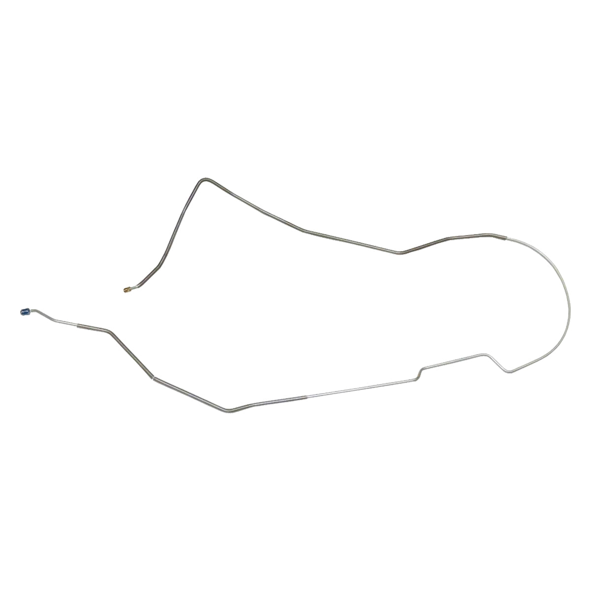 1971-72 Chevrolet Monte Carlo Power Disc 1/4" Front to Rear Brake Line 1pc, OE Steel