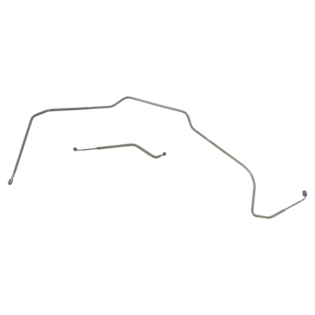 1971-72 Chevrolet Monte Carlo, Power Disc, Right & Left Front Brake Lines, OE Steel 2pc