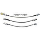 1966-67 Chevrolet Chevy ll Factory Front Disc Staniless Braided Brake Hose Kit 3pc