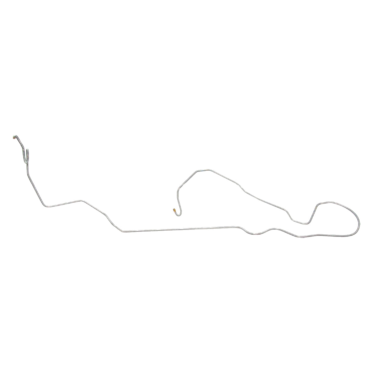 1969 Chevrolet Nova Power Drum/Disc 1970 Power Drum 1/4" F to R Brake Line 1pc, OE Steel