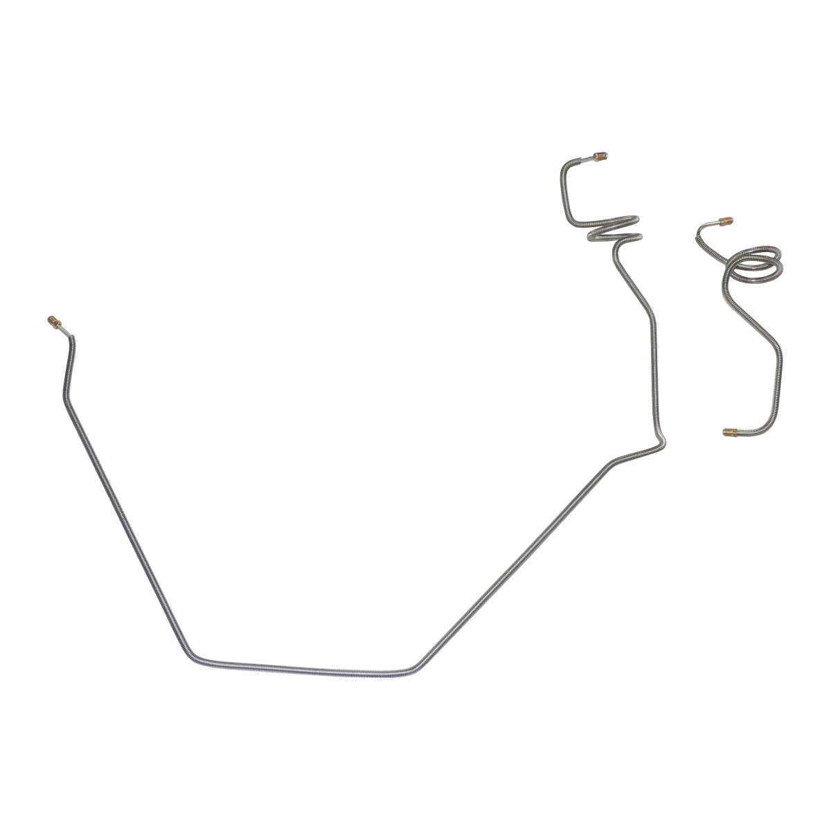 1970 Nova Power Or Manual Disc, Right & left Front Brake Lines, 2pc OE Steel
