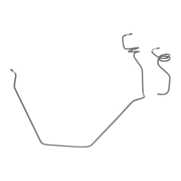1970 Nova Power Or Manual Disc, Right & left Front Brake Lines, 2pc OE Steel