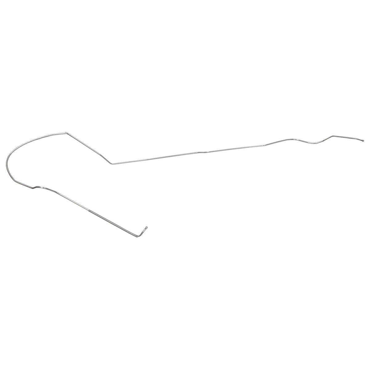 1966 Chevrolet Chevy II/Nova/SS Factory V8 (PS Routing) Oversized 3/8" Main Fuel Line 1pc, OE Steel