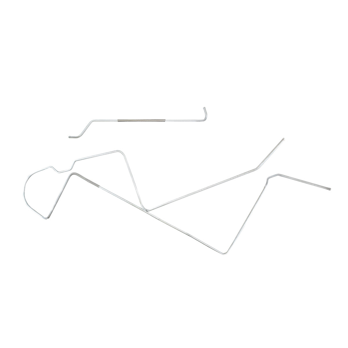 1967 Chevrolet Chevy II/Nova/SS Factory 327CID L79 (PS Routing) 3/8" Main Fuel Lines 2pc, OE Steel