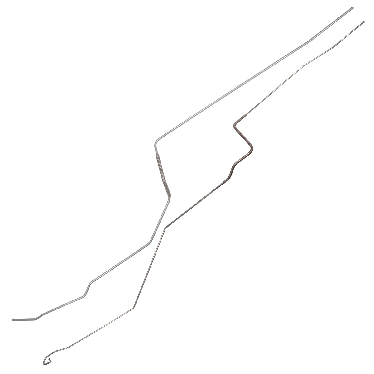 1975-79 Chevrolet Nova SS (PS Routing) 1/4" Fuel Return Lines 2pc, OE Steel