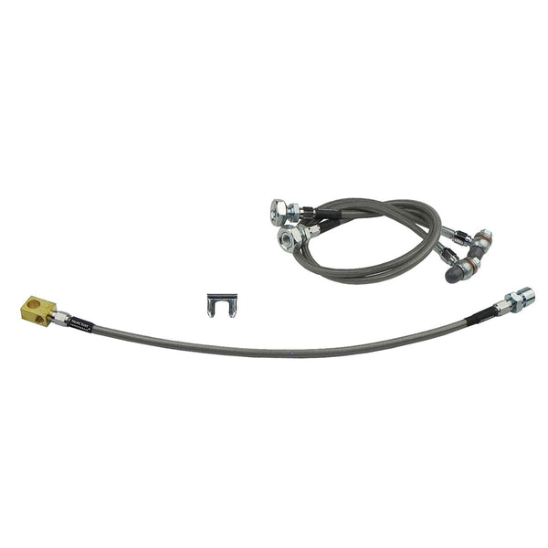 1973-78 Chevrolet GMC C10 C15 Blazer Suburban 2wd 1/2-3/4 ton Stainless Braided Brake Hose KIt 3pc
