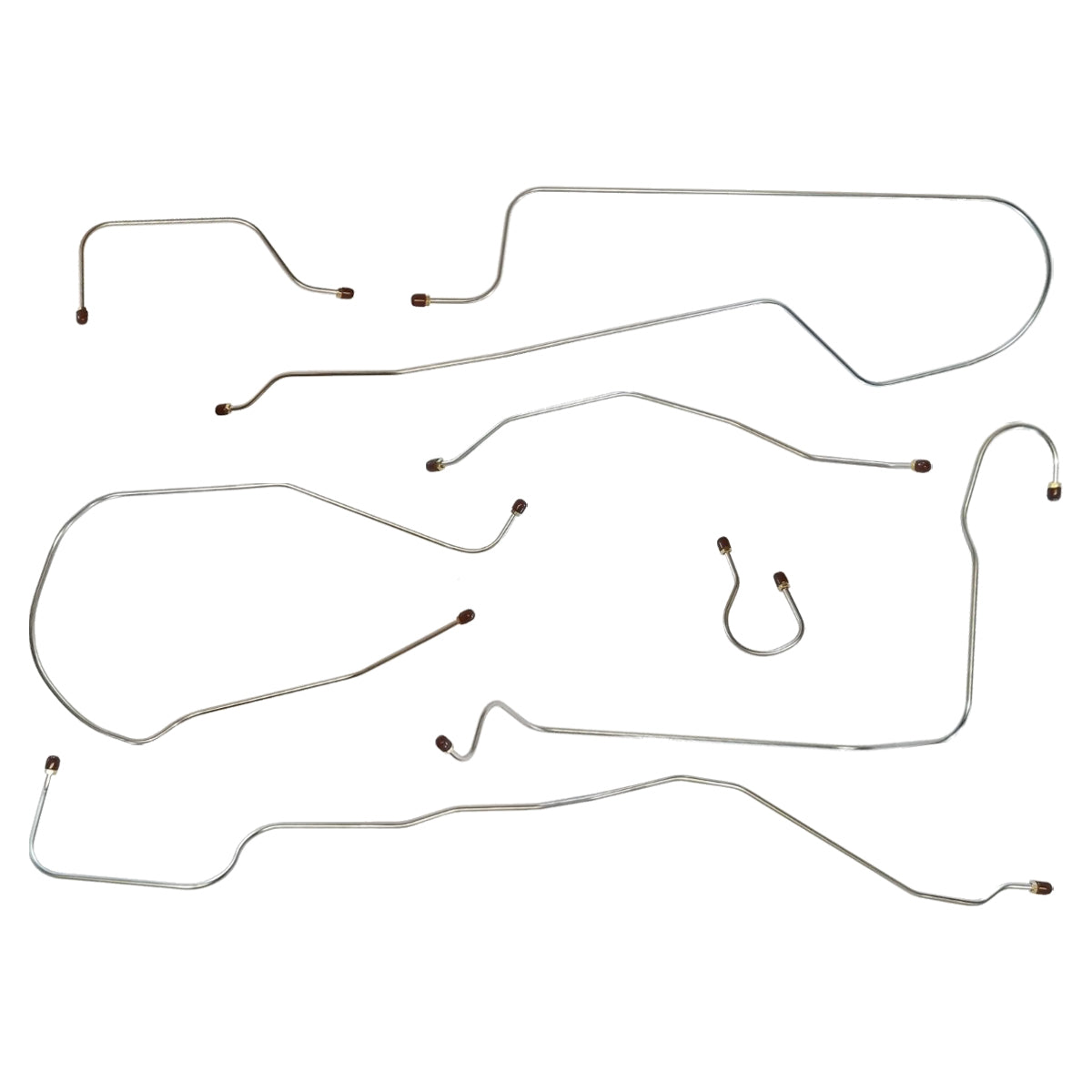 1939 Chevrolet GMC Truck 2WD 1/2-Ton Shortbed Complete Manual Brake Line Kit 6pc, OE Steel