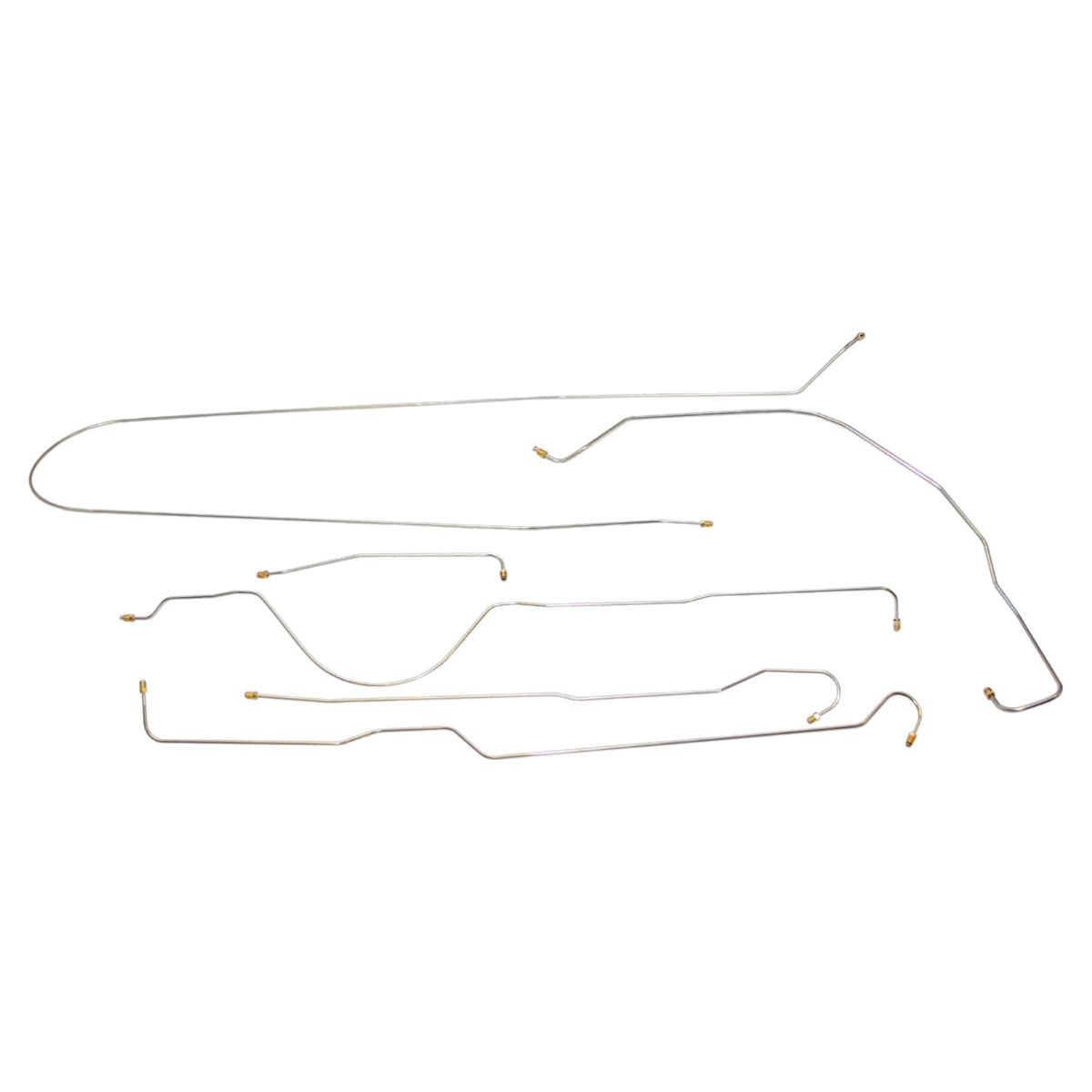 1952 Chevrolet GMC Truck 2WD Shortbed Manual Drum Complete Brake Line Kit 6pc, OE Steel