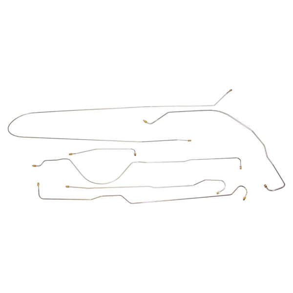 1952 Chevrolet GMC Truck 2WD Shortbed Manual Drum Complete Brake Line Kit 6pc, OE Steel