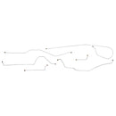 1958-59 Chevrolet GMC Truck 2wd & 4wd Std. Cab Longbed Manual Drum Brake Line Kit 6pc, OE Steel