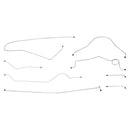 1960-62 Chevrolet GMC Truck 2wd & 4wd 1/2-Ton Std. Cab Longbed Power Drum Brake Line Kit 8pc, OE Steel