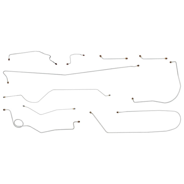 1960-62 Chevrolet GMC Truck 2WD Std. Cab Short Bed Manual Drum Brake Kit w/Hydraulic Clutch Line 9pc, OE Steel