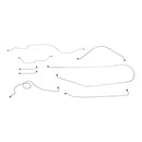 1966 Chevrolet GMC Truck 2WD 1/2-Ton Std. Cab Longbed Manual Drum Brake Line Kit 8pc, OE Steel