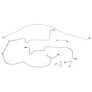 1970 Chevrolet GMC Truck 2WD 1/2, 3/4-Ton Manual Drum Front Brake Line Kit 6pc, OE Steel