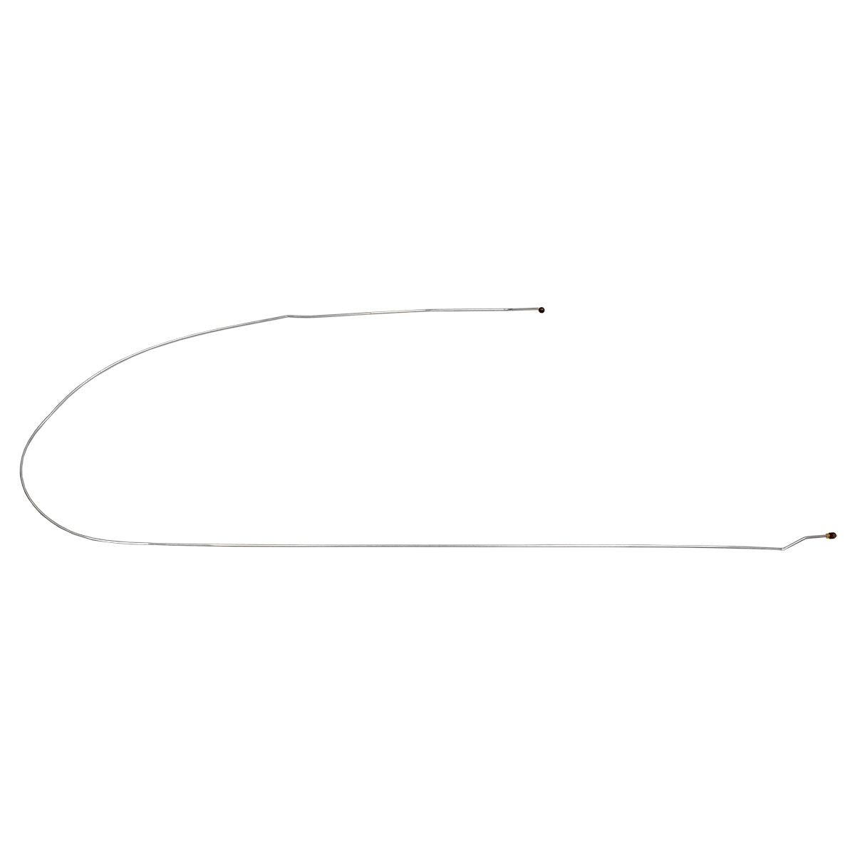 1967-70 Chevrolet GMC Truck 2WD 1/2, 3/4-Ton Std. Cab Longbed w/Leaf Rear F to R Brake Line 1pc, OE Steel