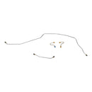 1967 Chevrolet Suburban 2wd Complete Manual Drum Brake Line Kit 9pc, 3/4 ton, OE Steel
