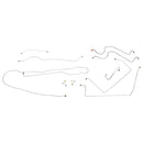 1970 Chevrolet GMC Truck 4wd Complete Manual Drum Brake Line Kit 9pc, 1/2 ton, Long Bed, 10pc OE Steel
