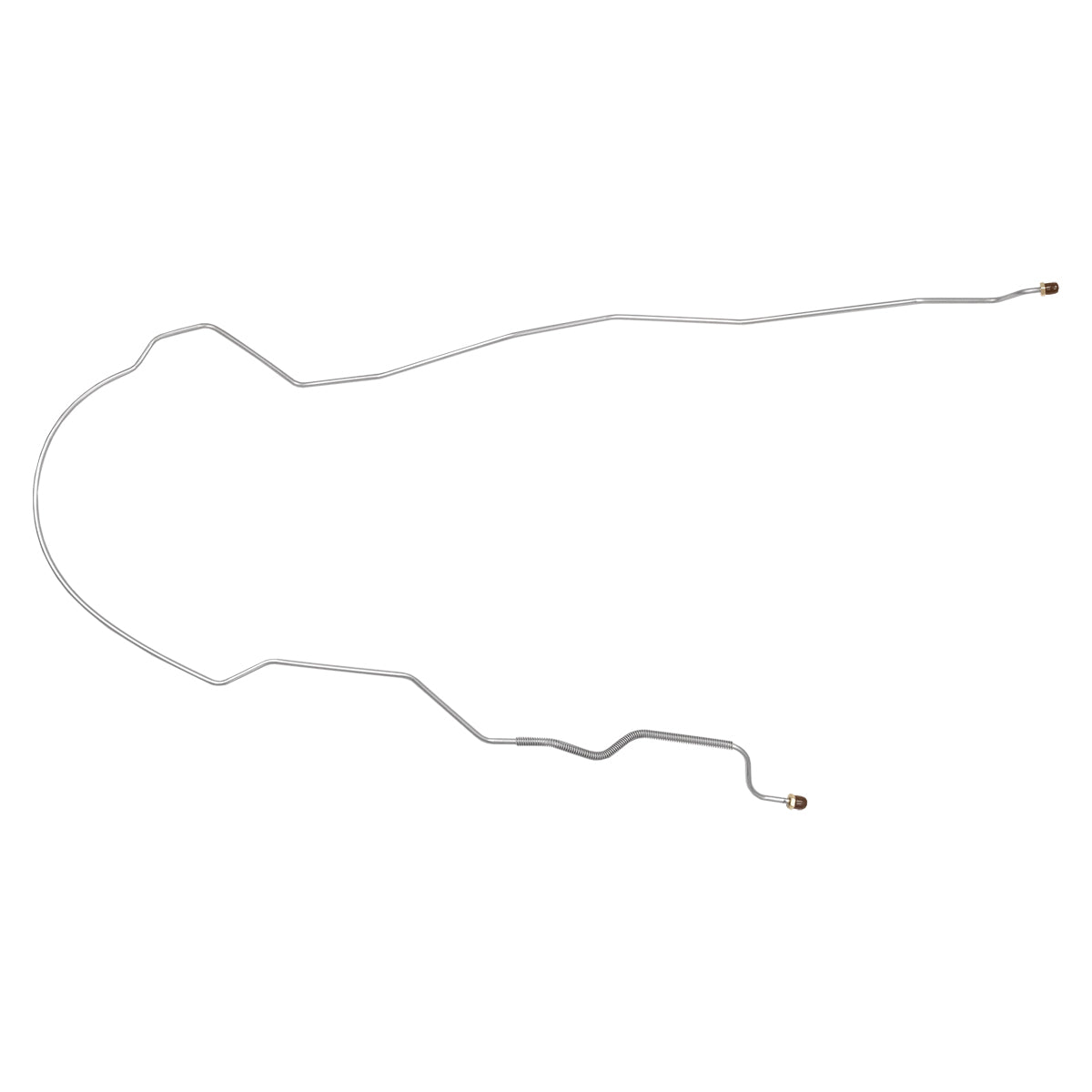 1971-72 Chevrolet GMC Truck 2WD 1/2 & 3/4 Ton Shortbed Leaf Rear Front to Rear Brake Line 1pc, OE Steel