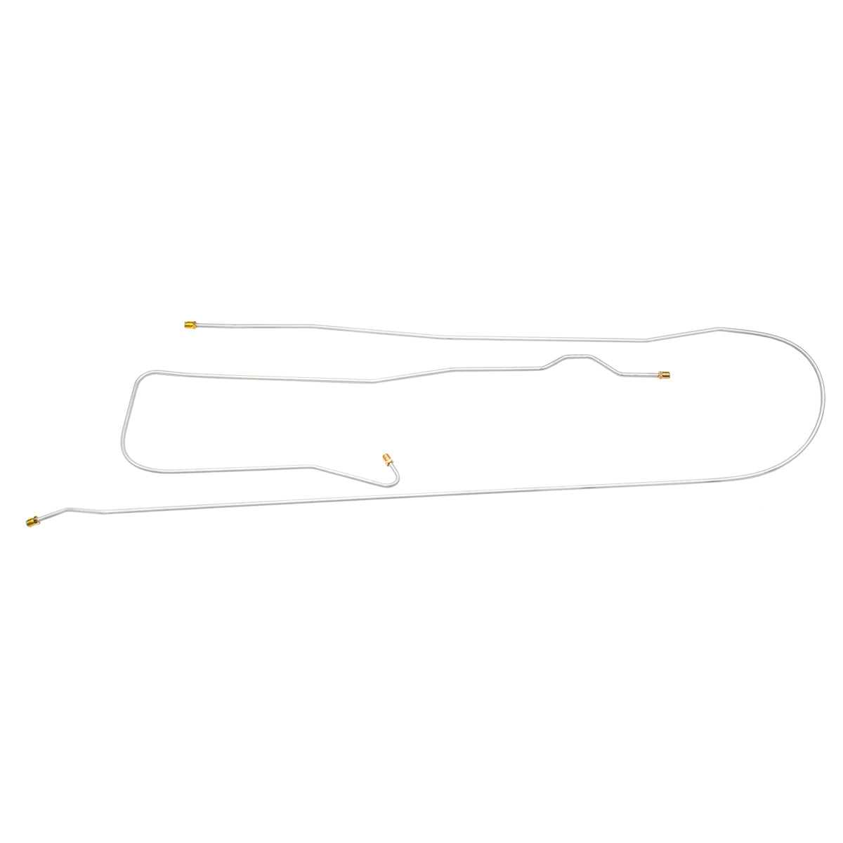 1972 Chevrolet GMC Truck 2WD 1/2 & 3/4 Ton Shortbed Coil Spring Rear Front to Rear Brake Lines 2pc, OE Steel