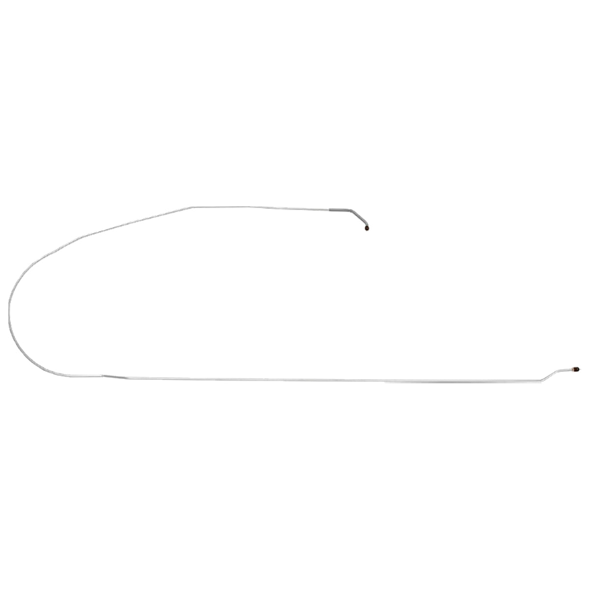 1971 Chevrolet GMC Truck 2WD 1/2 & 3/4 Ton Longbed Leaf Rear F to R Brake Line 1pc, OE Steel