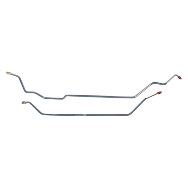 1972 Chevrolet GMC Truck 2WD 1/2-Ton Coil Rear Axle Brake Lines 2pc, OE Steel