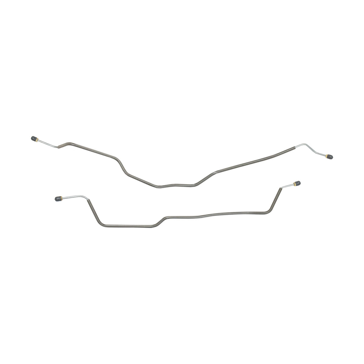1973-80 Chevrolet GMC Truck 2WD 3/4-Ton w/Six-Lug Standard  Rear 3/16" Rear Axle Brake Lines 2pc, OE Steel