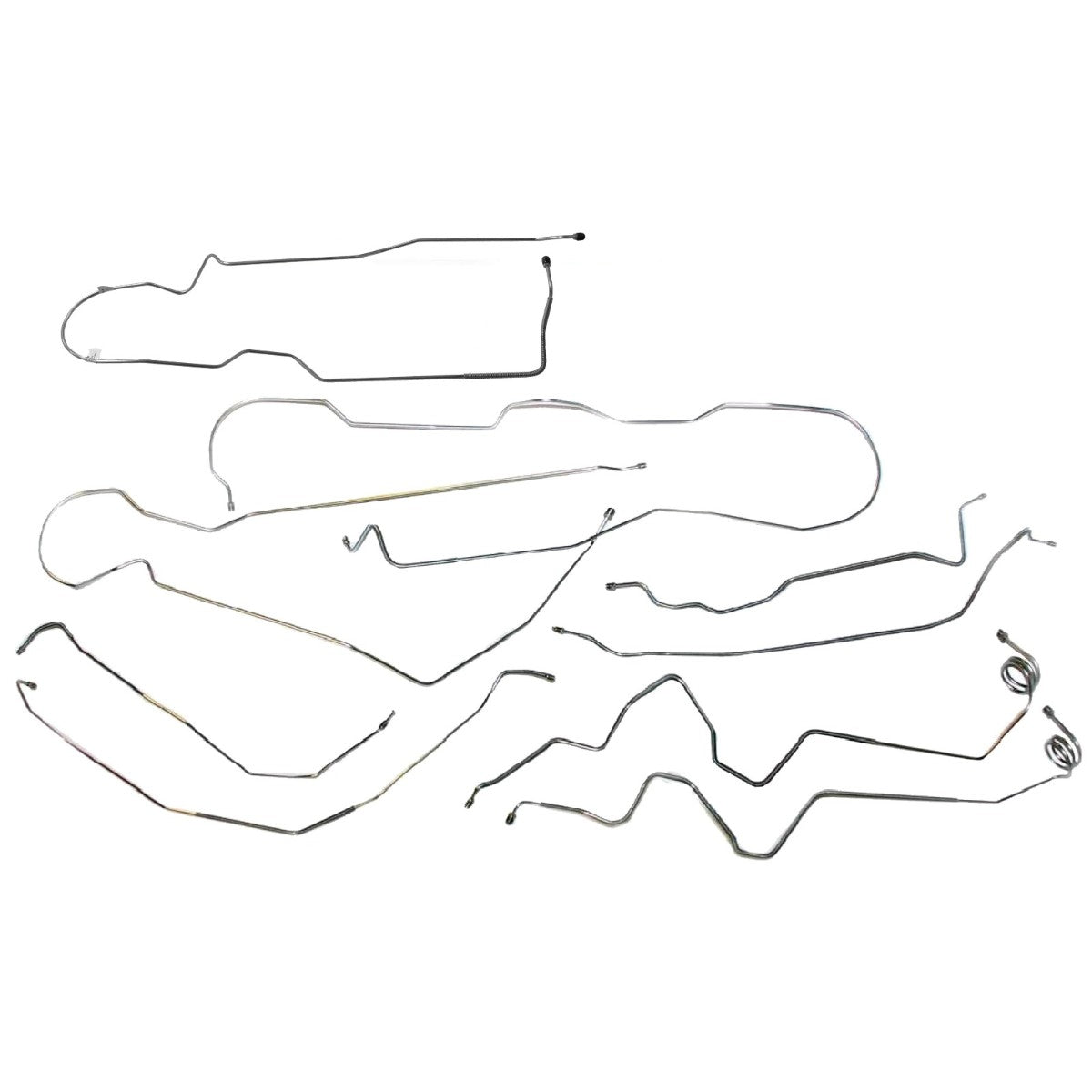 1981-87 Chevrolet GMC Truck, 4WD 1/2-Ton Short Bed, Power Disc Brake Line Kit 8pc, OE Steel