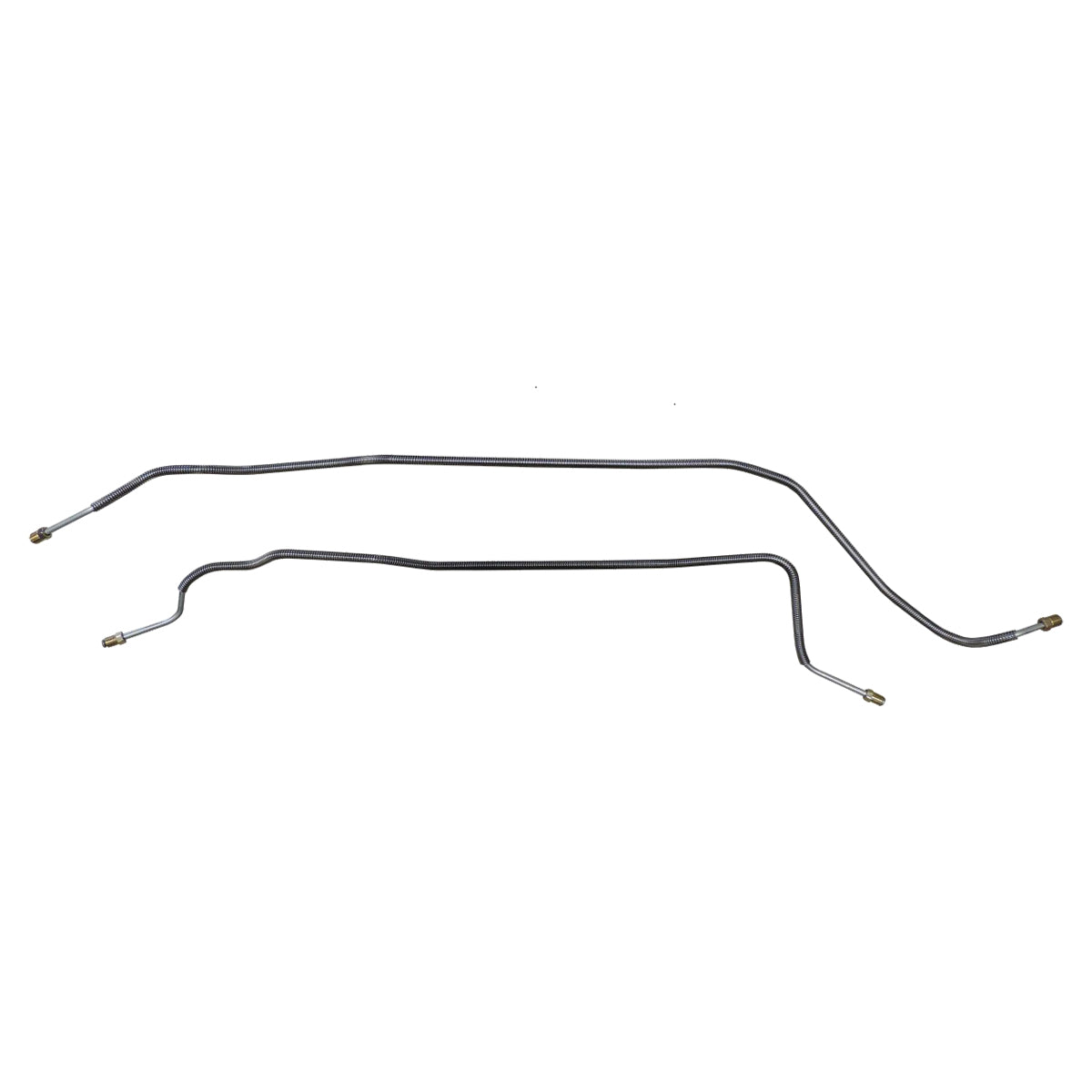 1981-87 Chevrolet GMC Truck 4WD 1/2-Ton Standard Six-Lug Rear Axle Brake Lines 2pc, OE Steel
