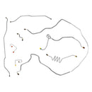 1982-88 Chevrolet GMC S10 S15 4WD Std. Cab Longbed Ext. Cab Shortbed Power Disc Brake Line Kit 8pc, OE Steel
