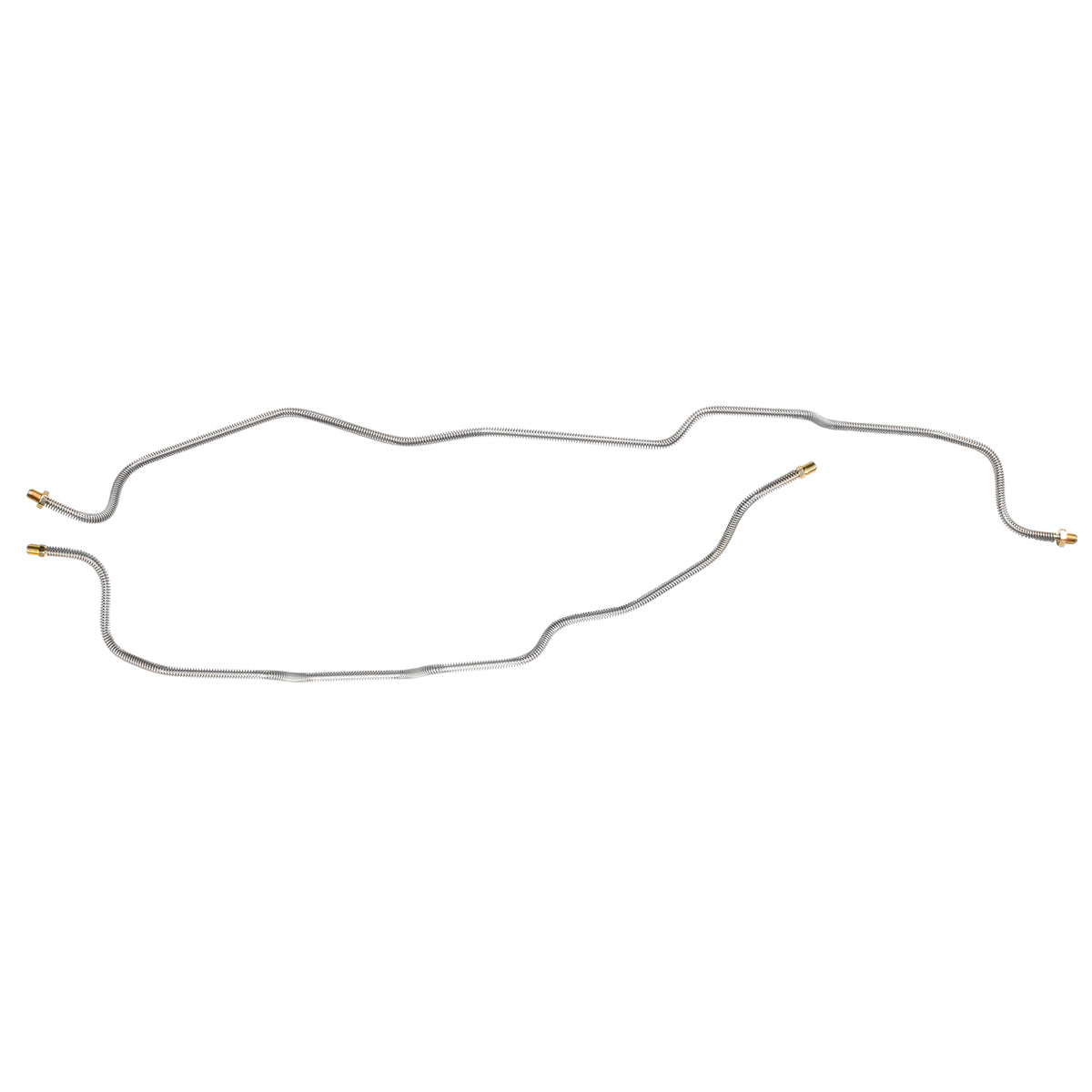 1988-1989 Chevrolet GMC Truck Dually 1 Ton Standard Extended Cab Longbed Rear Axle Brake Line Kit 2pc OE Steel