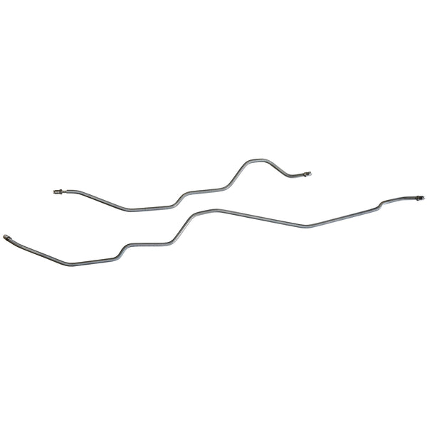 1994-05 Chevrolet/GMC S10/Sonoma 4WD (Only) 3/16" Rear Axle Drum Brake Lines 2pc, OE Steel