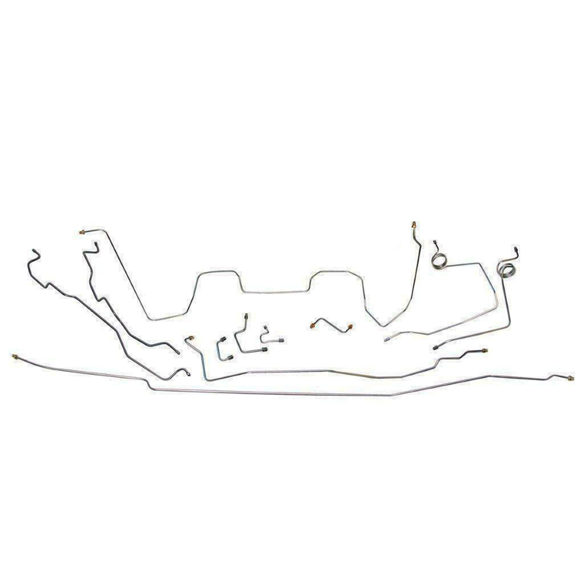 1992-94 Chevrolet/GMC Suburban 2WD 1/2-Ton Power Disc Brake Line Kit 12pc, OE Steel