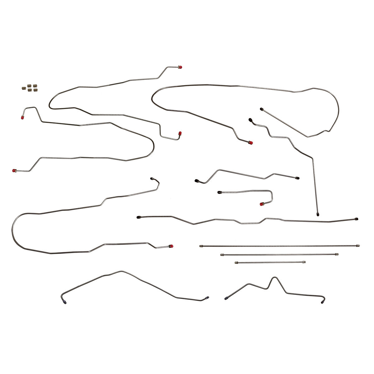 1999-02 Chevrolet/GMC Truck 4wd 1 ton, Reg Cab, Longbed, Single Rear Wheels, Power Disc Brake Line Kit, OE Steel