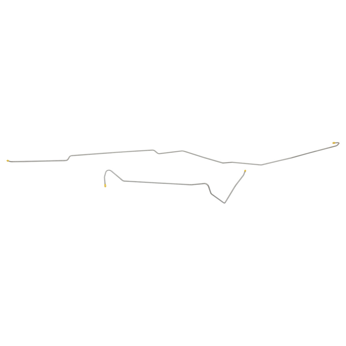 1971 Chevrolet GMC Truck 2WD 1/2 & 3/4 Ton V8 1/4" Fuel Return Lines 2pc, OE Steel