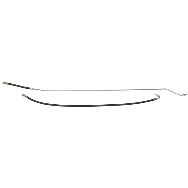 1988 Chevrolet GMC Truck 2wd Fuel Return Line 5/16", 2pc, V8, 1/2-3/4 ton, Shortbed, F.I. w/Rubber Hose, OE Steel