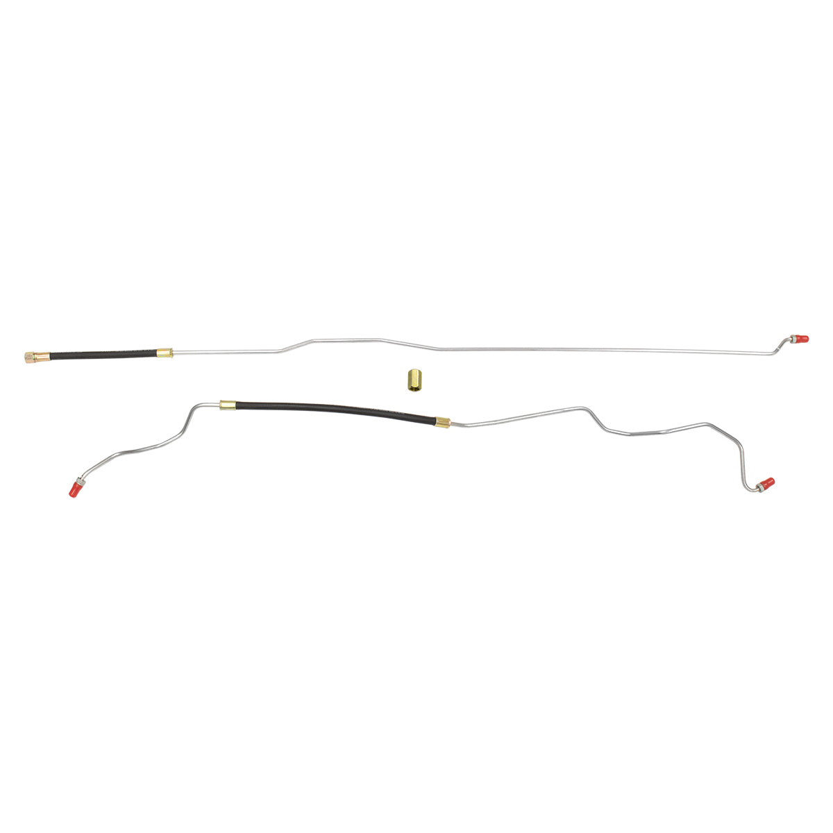 1990-94 Chevrolet GMC Truck 2WD 1500 2500 Small Block V8 FI (w/Rubber Hose) Std. Cab Long Bed 5/16" Fuel Return Lines 2pc, OE Steel