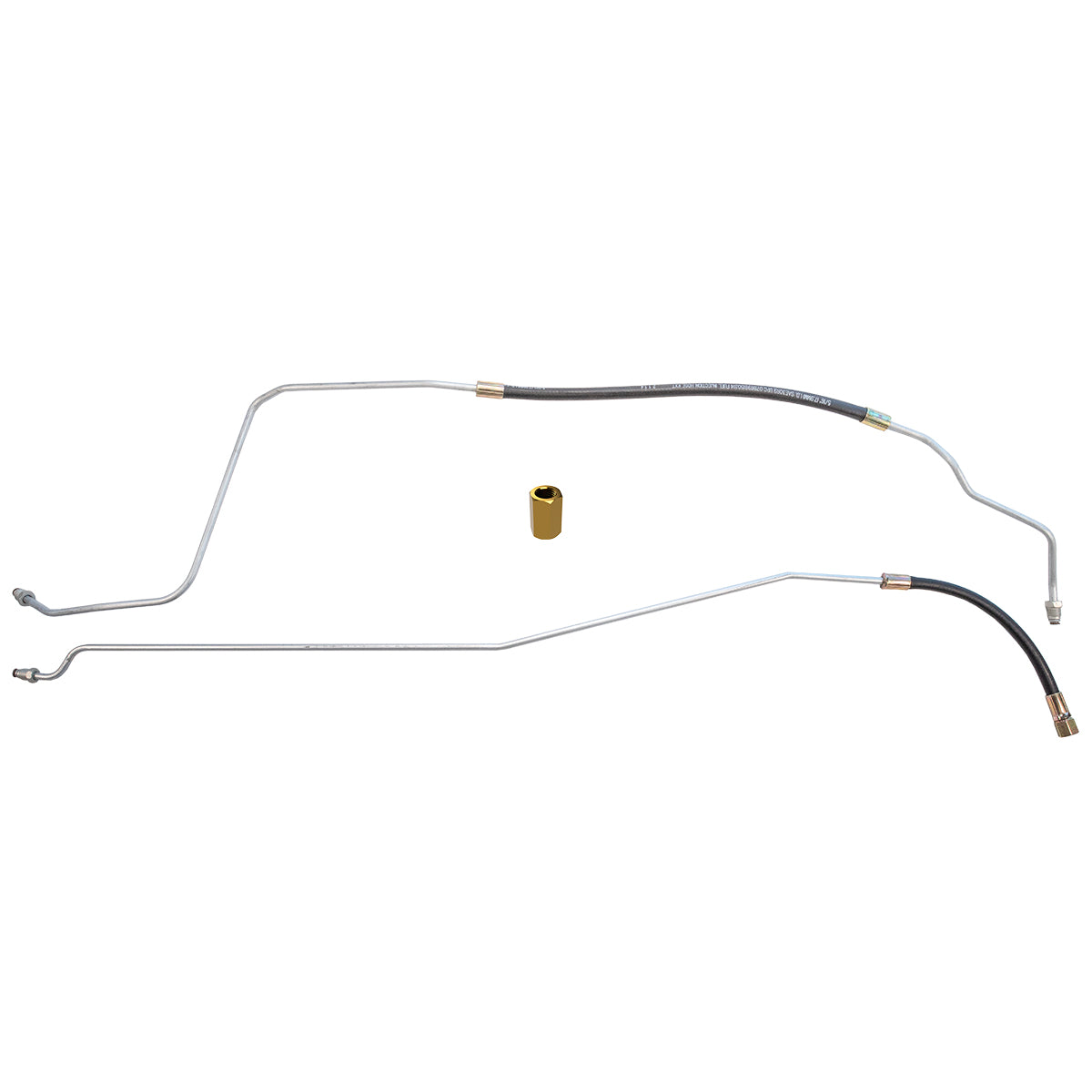 1990-94 Chevrolet GMC Truck 4WD 1/2, 3/4-Ton V6 FI (w/Rubber Hose) Std. Cab Shortbed 5/16" Fuel Return Lines 2pc, OE Steel