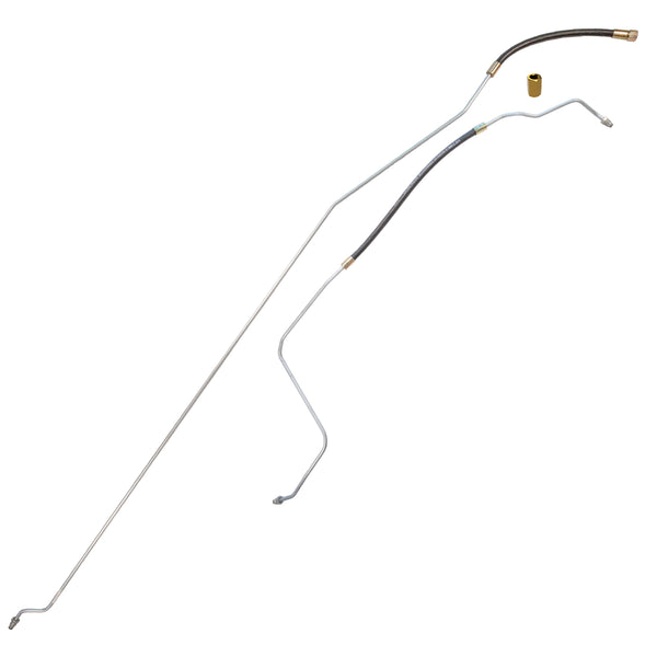 1990-94 Chevrolet GMC Truck 4WD 1/2, 3/4-Ton V6 FI (w/Rubber Hose) Ext. Cab Shortbed 5/16" Fuel Return Lines 2pc, OE Steel