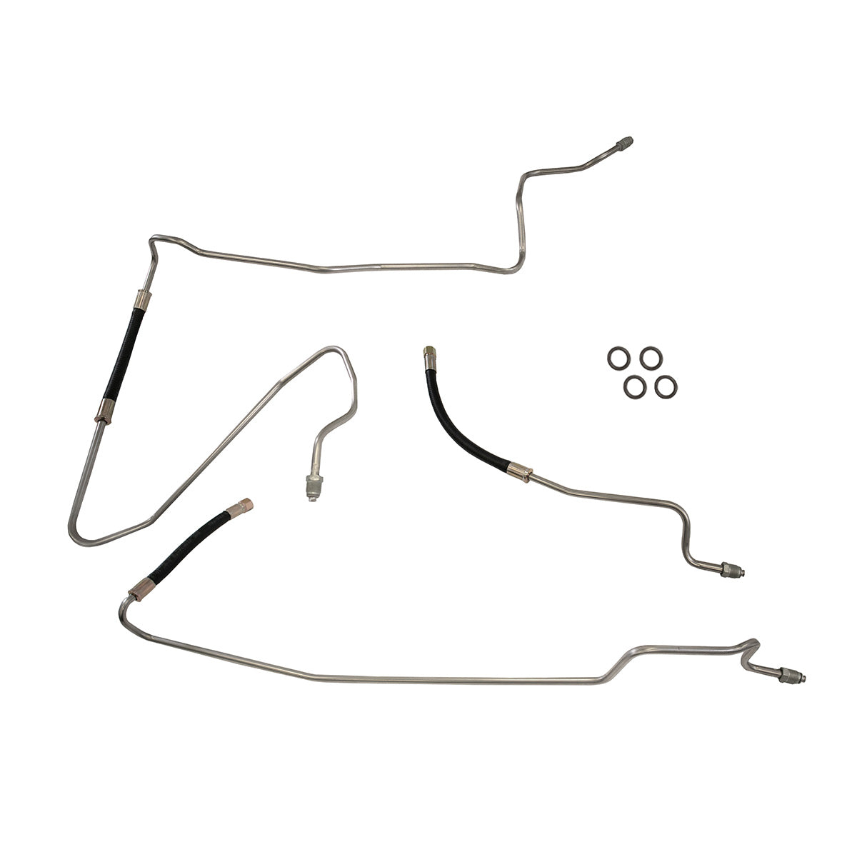 1989-93 Chevrolet/GMC S10/S15 2WD 4.3L V6 FI Std. Cab Longbed 3/8" Main Fuel Lines 3pc, OE Steel