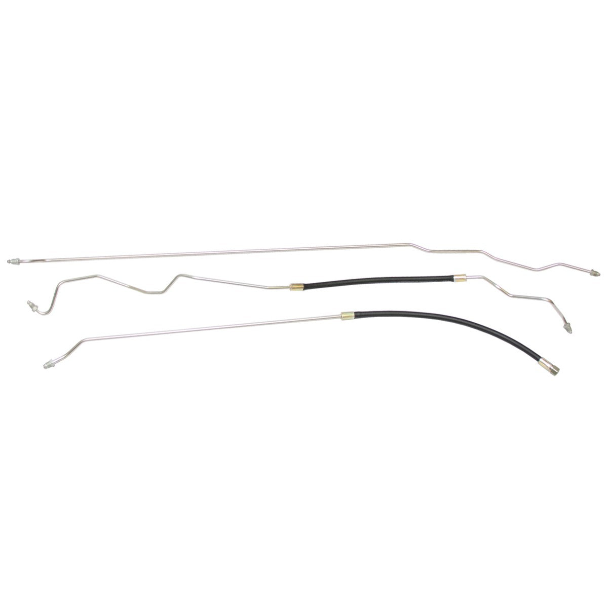 1992-94 Chevrolet GMC Blaze /Tahoe Yukon (Full-Size) 4WD Small Block V8 3/8" Main Fuel Lines (w/rubber hose) 3pc, OE Steel