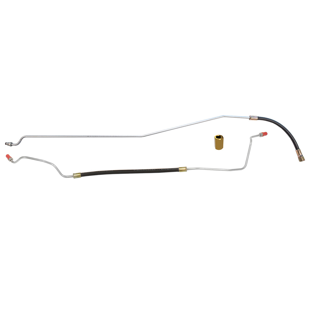 1995-96 Chevrolet GMC Truck 4WD 1/2-Ton Small Block V8 (Vortec) FI Std. Cab Shortbed 5/16" Fuel Return Lines 2pc, OE Steel