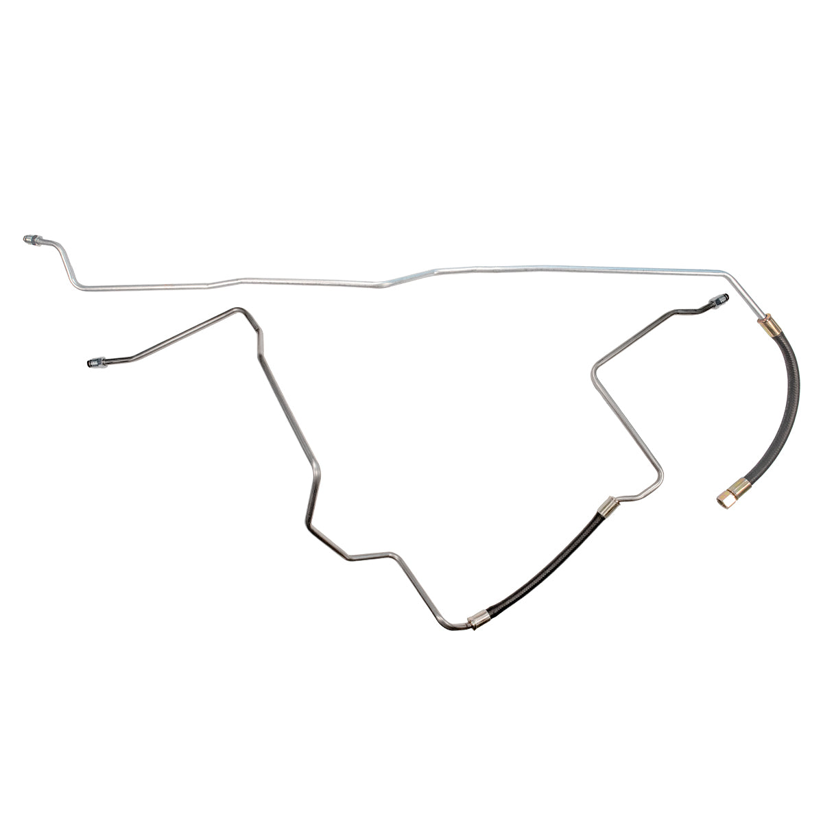 1994-96 Chevrolet GMC S10 Sonoma 4WD 2.2L 4CYL Ext Cab Short Bed 3/8" Main Fuel Line 2pc, OE Steel