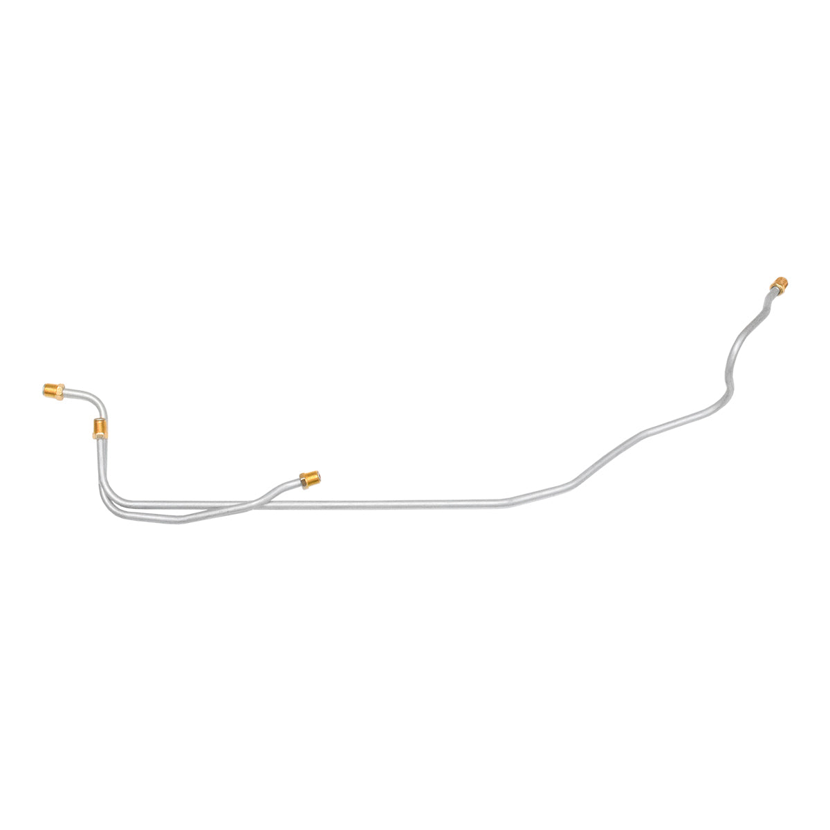 1960-62 Chevrolet GMC Truck 1/4" Hydraulic Clutch Lines With Stainless Hose 5pc, OE Steel