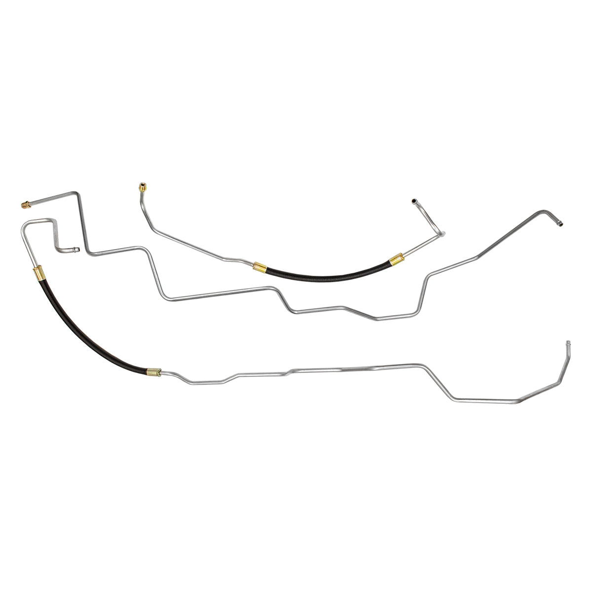 1995-98 Chevrolet GMC Truck 4WD 4L60E With Aux Cooler 3/8" Trans Cooler Lines 3pc, OE Steel