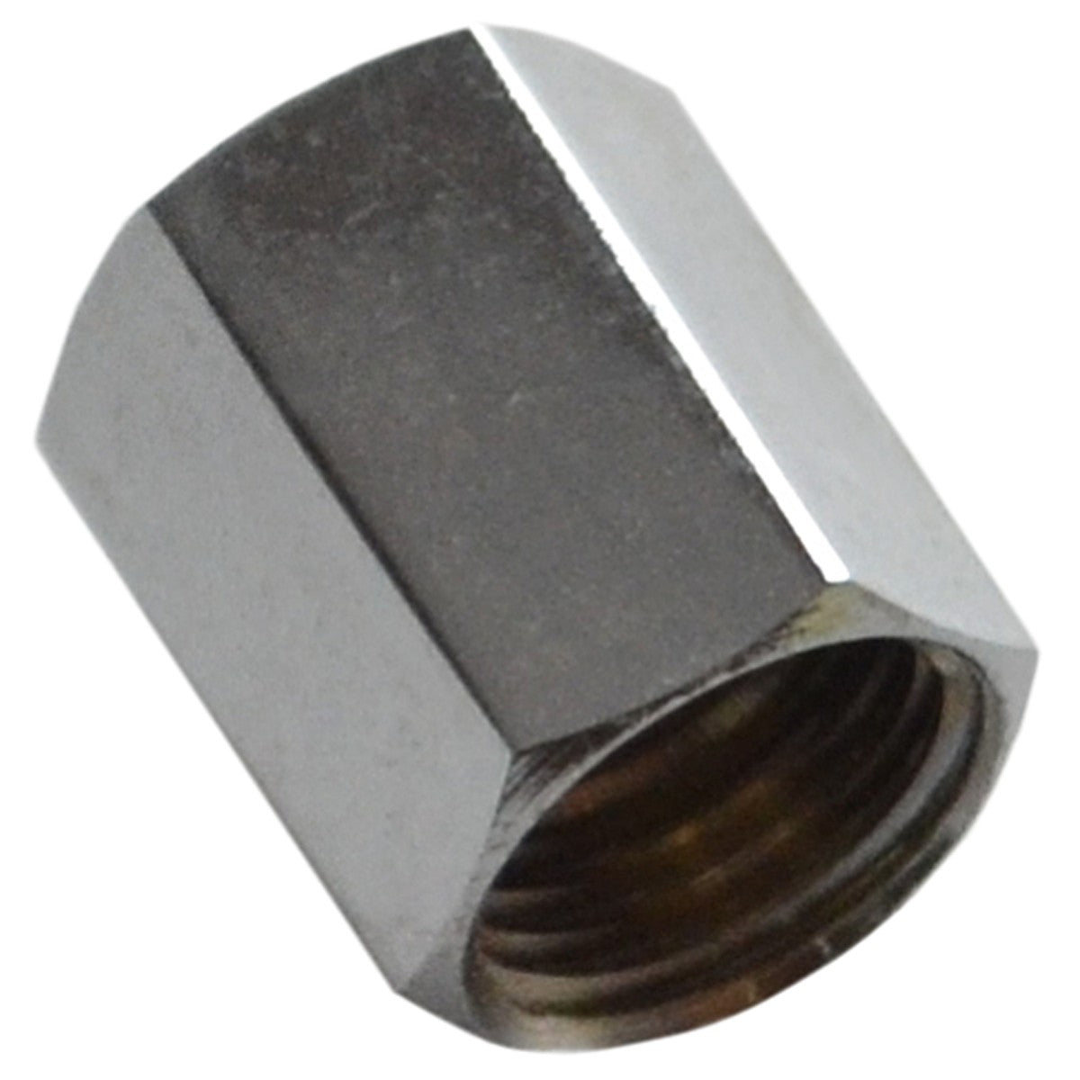 Chrome Brass Union, 1/2"-20 Female Thread Both Sides 5/16" Tube