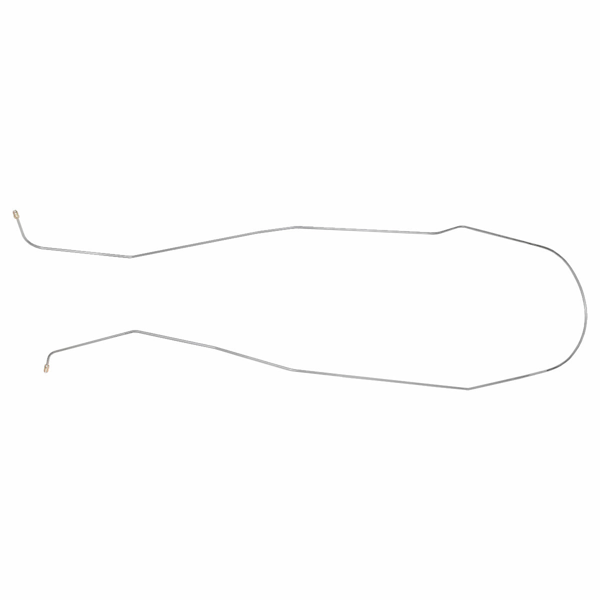 1956-62 Chevrolet Corvette Power Or Manual Brakes F to R Brake Line 1pc, OE Steel