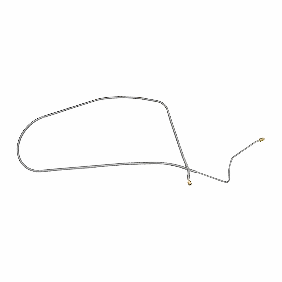 1967 Chevrolet Corvette Manual Brake 1/4" F to R Brake Line 1pc, OE Steel