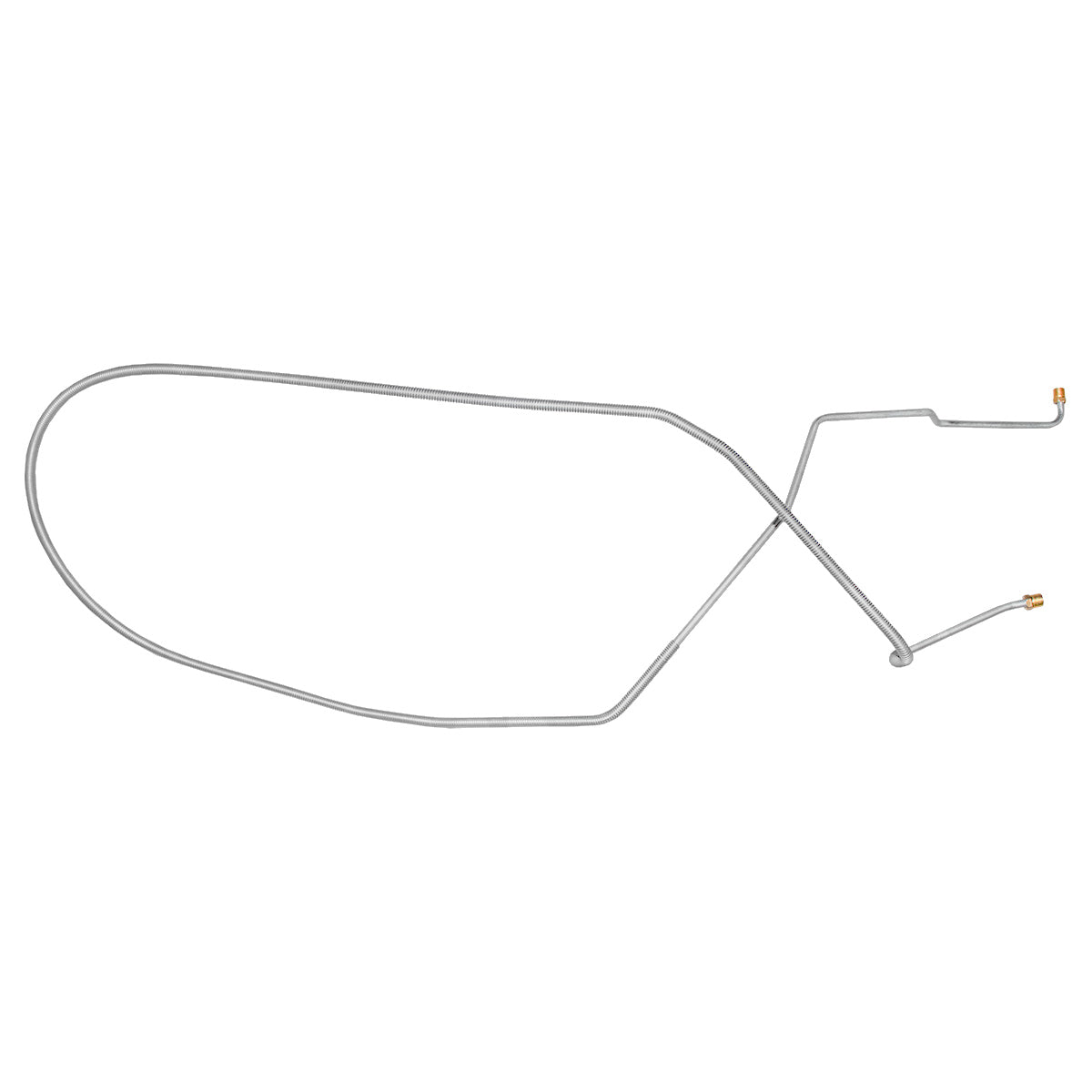 1968 Chevrolet Corvette Power Brake 1/4" F to R Brake Line 1pc, OE Steel