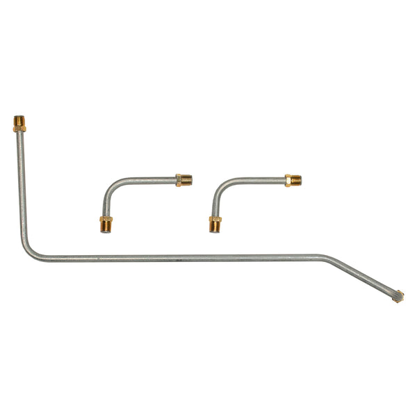 1957 Chevrolet Corvette 283cid 245 & 270HP Dual-Quad 5/16" Pump to Carb Lines 3pc, OE Steel