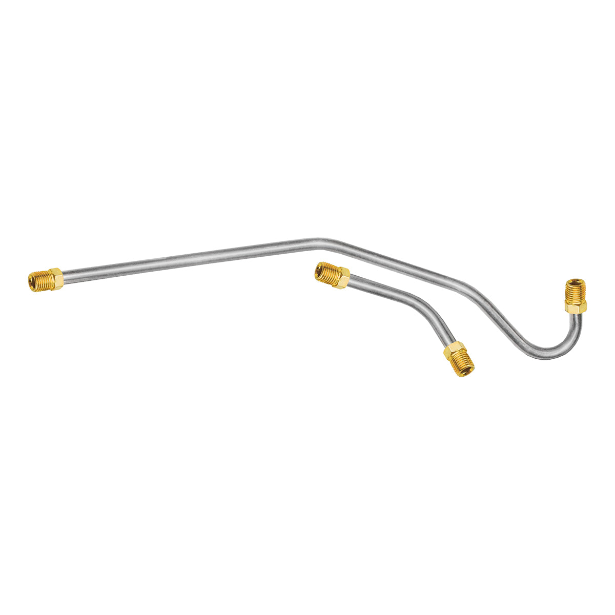 1963-65 Chevrolet Corvette 327CID 300hp & 365hp (Opt. Engine w/Filter Assembly) 5/16" Pump to Carb Lines 2pc, OE Steel